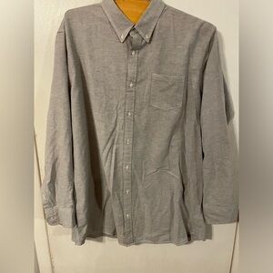 Sonoma men’s gray button‎ down men’s big and tall 2xlt shirt
